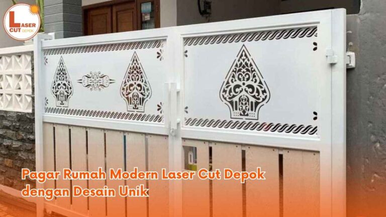 Pagar Rumah Modern Laser Cut Depok dengan Desain Unik