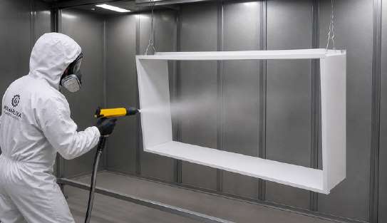 Proses powder coating pada produk metal